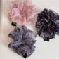 Gifty - Floral Print Irregular Sheer Hair Scrunchie