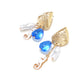 Earedge - Baroque Style Ocean Motif Dangle Earrings