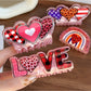 Beau - Valentine's Day Pink Heart  Hair Clips
