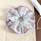 Gifty - Plaid Patchwork Mesh Ruffled Scrunchie