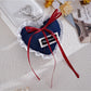 Keypus - Denim Lace Heart Bag Charm