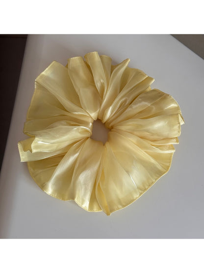 Gifty - Ruffled Sheen Polyester Fiber Scrunchie