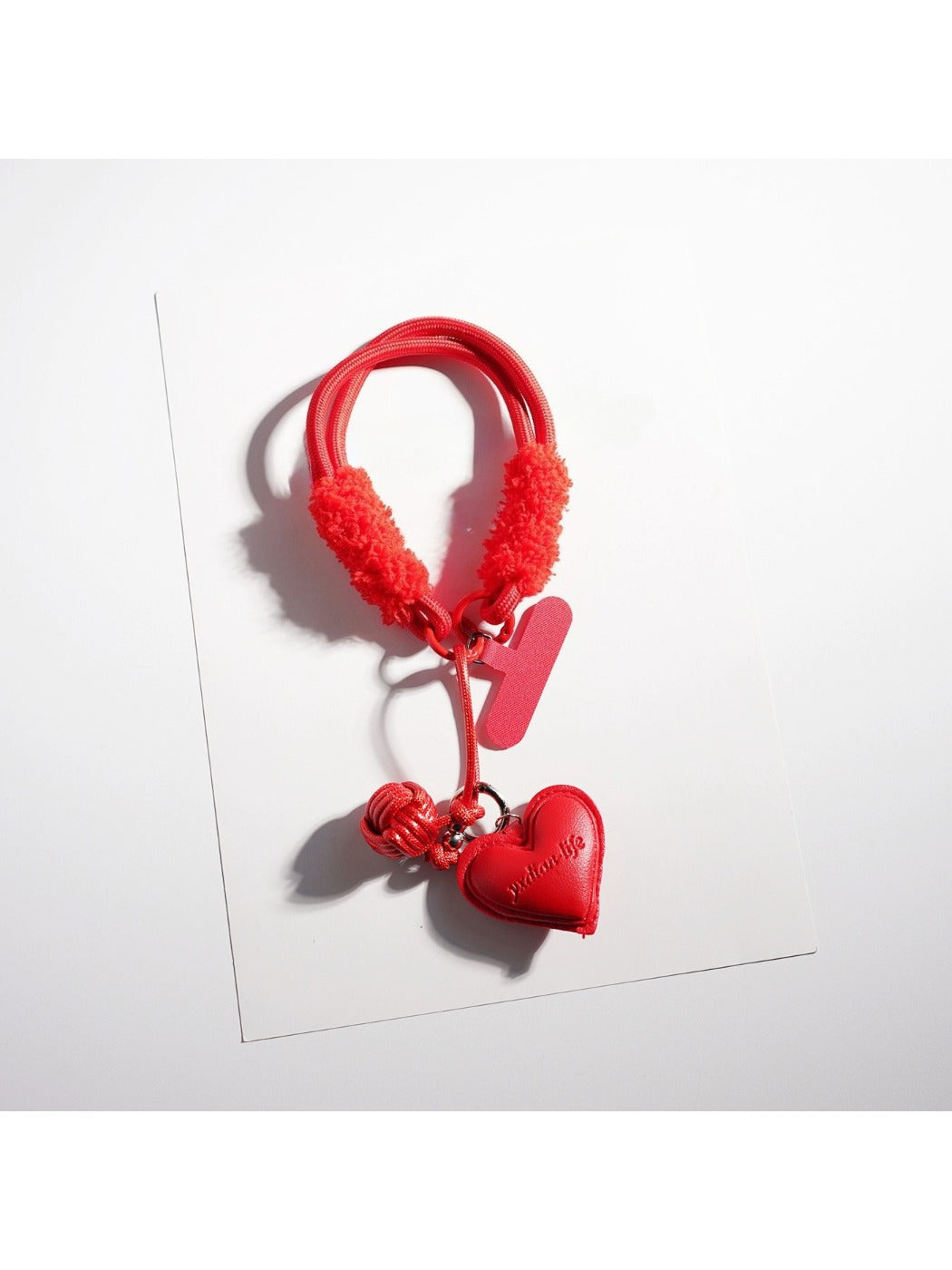 Keypus - Red Heart-Shaped Keyring