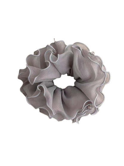 Gifty - Layered Ruffle Edge Polyester Scrunchie