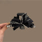 Beau - Polka Dot Mesh Bow Decorative Claw Clip