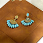 Earedge - Vintage Western Fan-Shaped Earrings