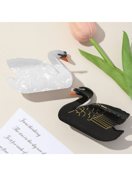 Beau - Adorable Swan Shaped Hair Claw Clip