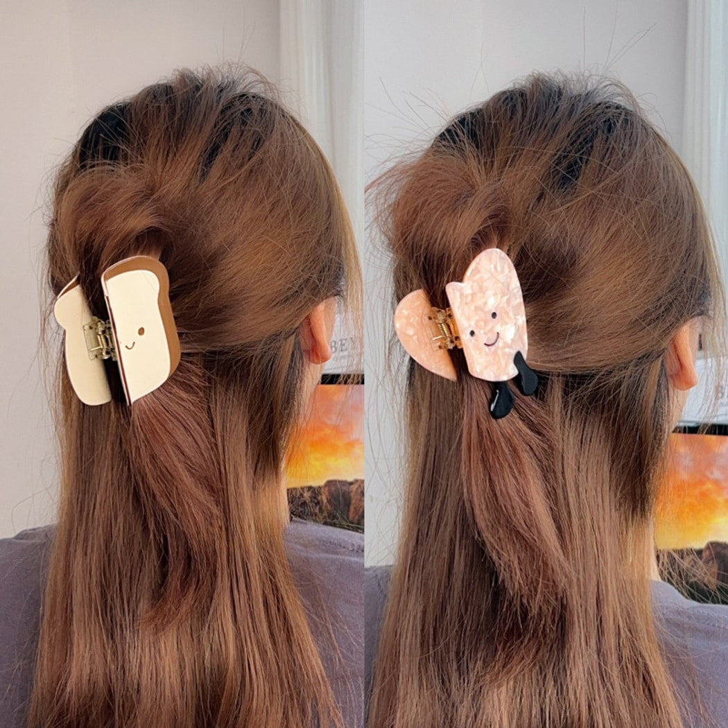 Beau - Simple Brown Food Shape Claw Clip