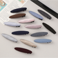Beau - Solid Color Polyester Oval Hair Clip