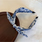 Gifty - Floral Knot Wide Band Polyester Fiber Headband