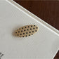 Beau - Oval Polka Dot Acetate Hair Clip