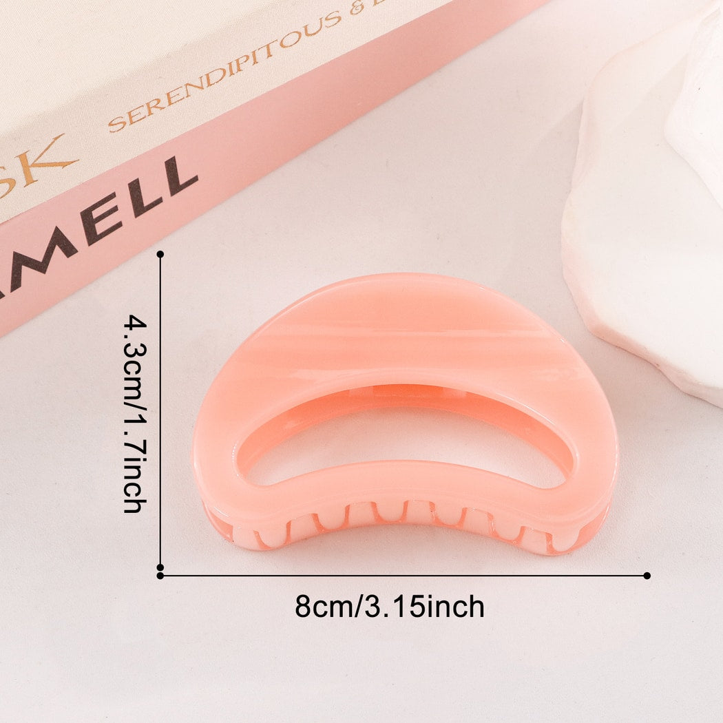 Beau - Minimalist Solid Semi Circle Claw Clip