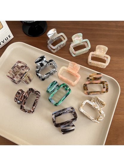 Beau - Square-Shaped Openwork Hair Clip