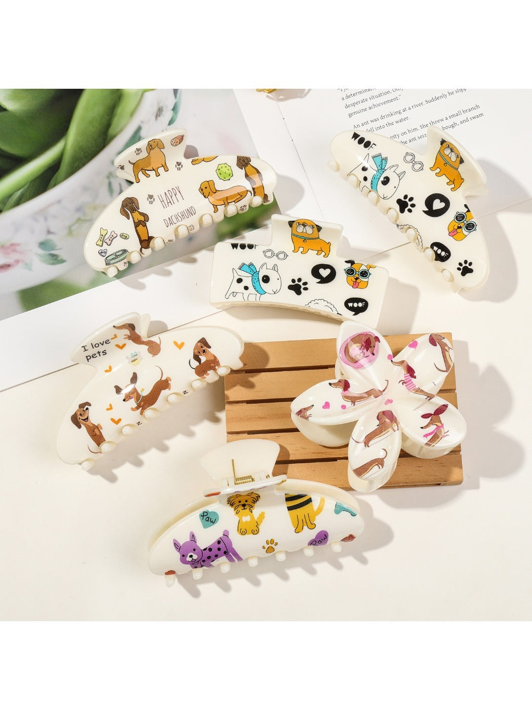 Beau - Cute Solid Square Hair Clips