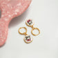 Earedge - Drop Earrings with Cherry Bow Motif