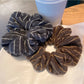 Gifty - Color Blocked Twill Scrunchie