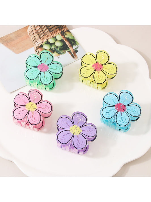 Beau - Flower-Shaped Claw Clip