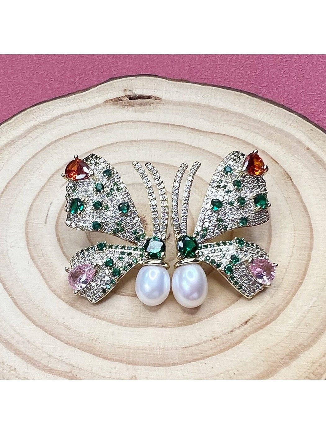 Earedge - Elegant Butterfly Statement Stud Earrings