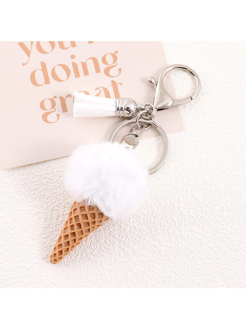 Keypus - Plastic Ice Cream Bag Charm Keychain