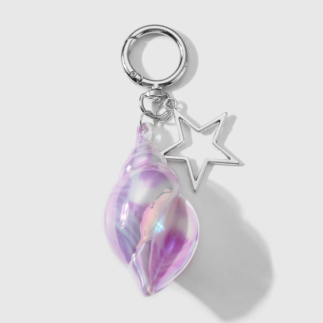 Keypus - Gradient Conch and Star Keychain