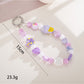 Keypus - Cartoon Acrylic Bow Star Beaded Phone Charm