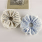 Gifty - Striped Lace Embroidered Layered Scrunchie