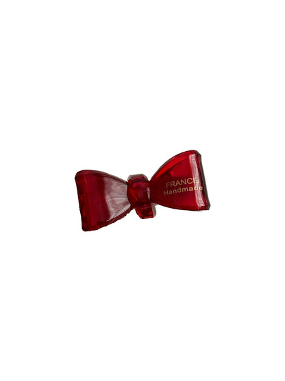 Beau - Retro Bow Accent Acrylic Side Barrette