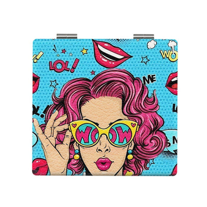 Mirroray - Pop Art Print Foldable Touch Up Makeup Mirror