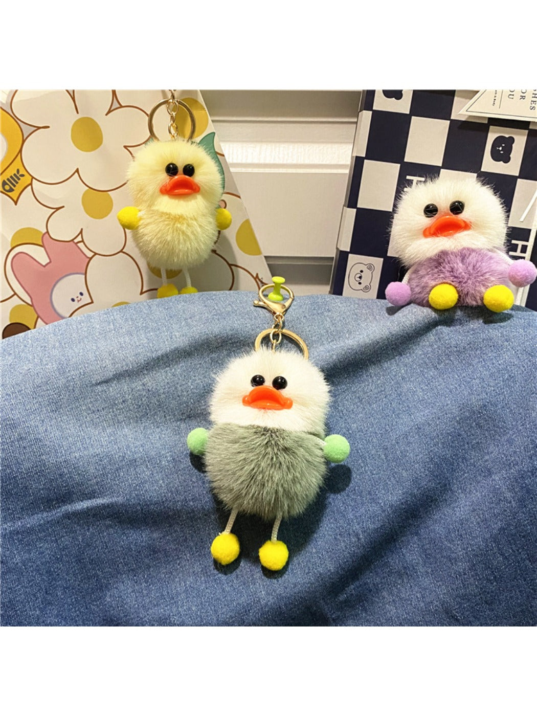 Keypus - Cute Duck Plush Bag Charm Keychain