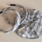 Gifty - Irregular Stripe Wrapped Headband and Scrunchie