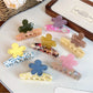 Beau - Floral Acetate Fiber Straight Claw Clip