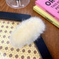 Beau - Soft Plush Solid Geometric Hair Clip