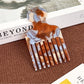 Camerow - Fashionable Marble Pattern Acetate Hair Comb