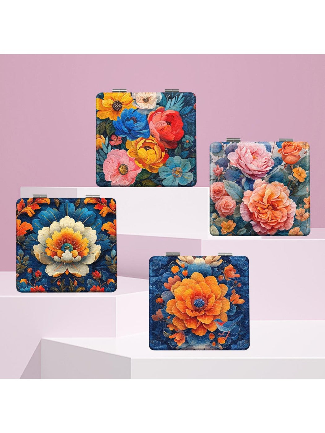 Mirroray - Floral Print Portable Mirror