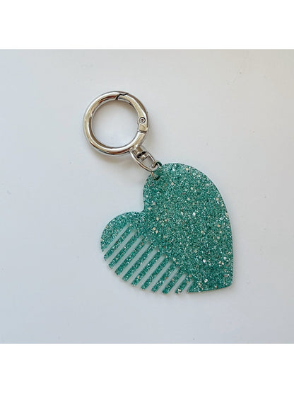 Keypus - Sparkling Heart Comb Keychain