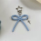 Keypus - Beaded Bow Star Detail Decorative Keychain