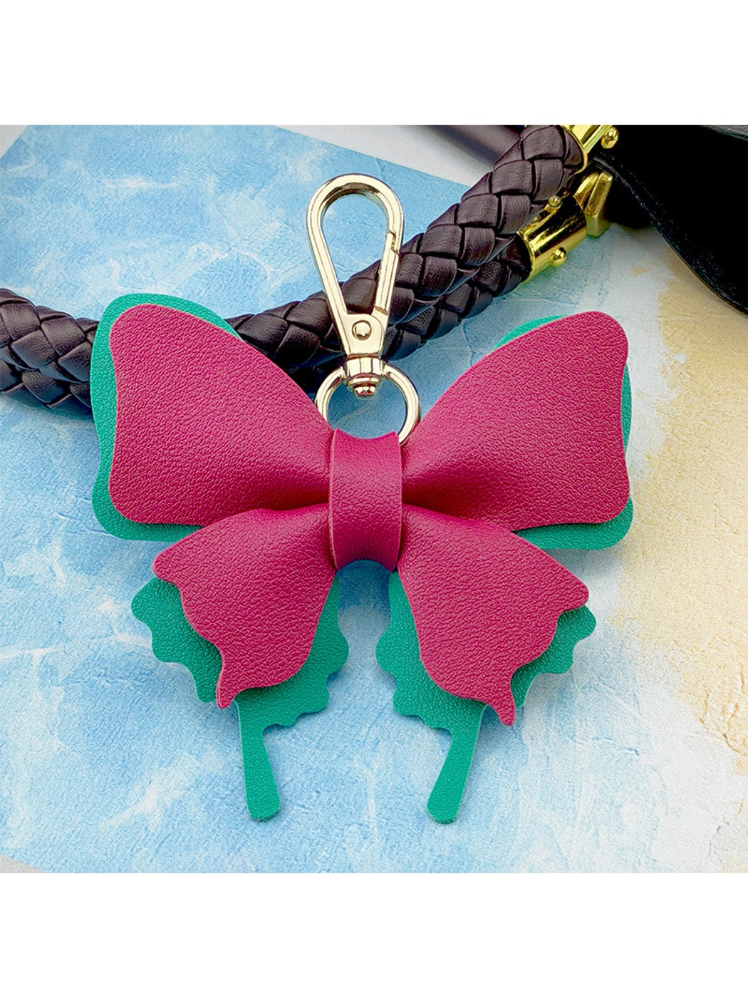 Keypus - Cartoon Butterfly Bag Charm Alloy Keychain