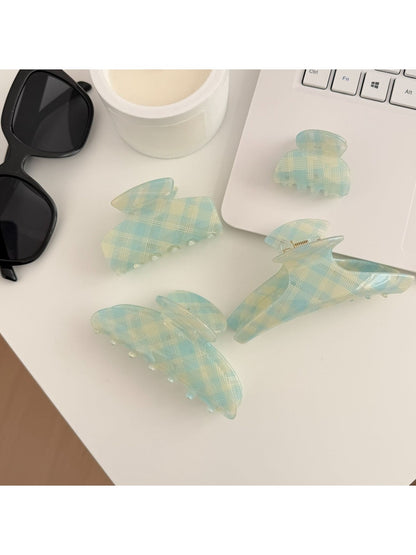 Beau - Classy Plaid Hair Claw Clip