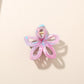 Beau - Marbled PS Alloy Flower Shape Women's Claw Clip