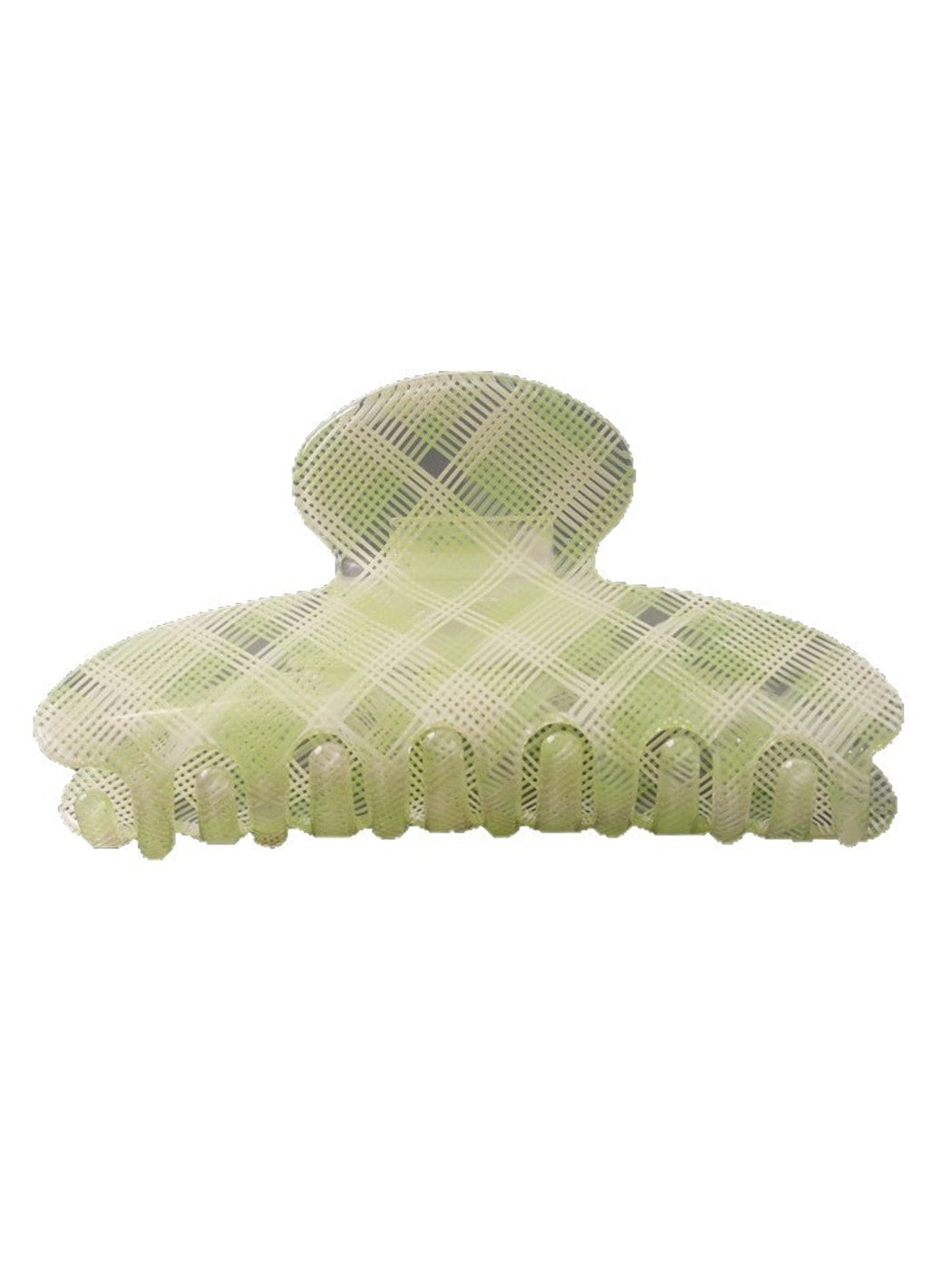Beau - Modern Simple Plaid PVC Hair Claw Clip