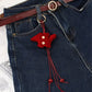 Keypus - Retro Sweater Mini Doll Alloy Keychain