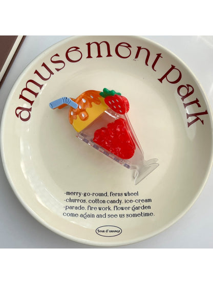 Beau - Ice Cream Acetate Hair Claw Clip