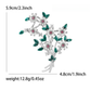 Brovia - Enamel Flower Accent Alloy Brooch Pin