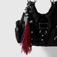 Keypus - Halloween Dark Tassel Skull Cross Keychain