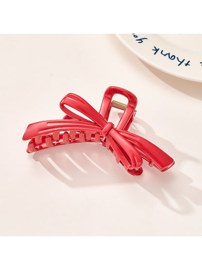 Beau - Curved Plastic Bow Hair Styling Claw Clip