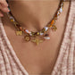 Earedge - Autumn Toned Bee Pendant Necklace