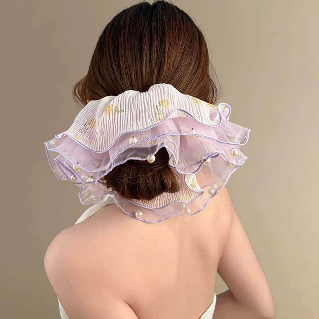 Gifty - Sweet Style Low Ponytail Ruffle Scrunchie