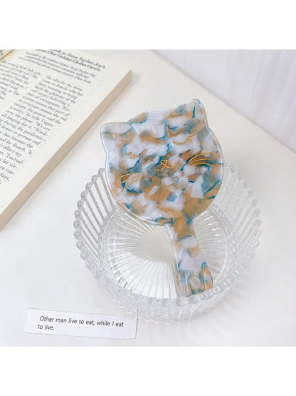 Mirroray - Acetate Cat Handheld Mirror Portable Vanity