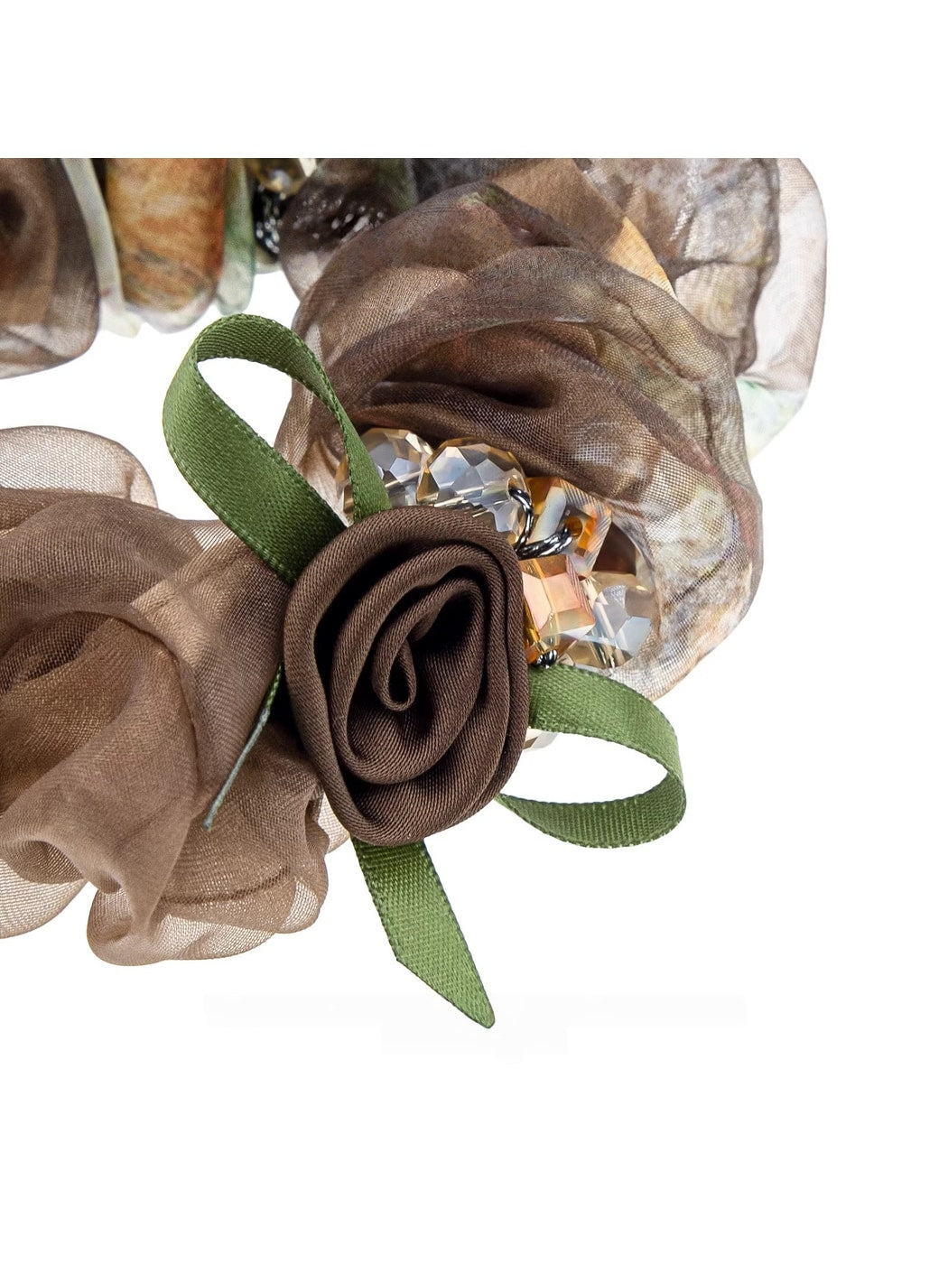 Gifty - Polyester Floral Bow Detail Scrunchie