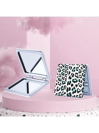 Mirroray - Colorful Leopard Print Folding Makeup Mirror